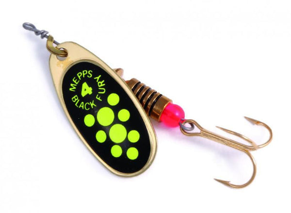 Black Fury Chartreuse Dot