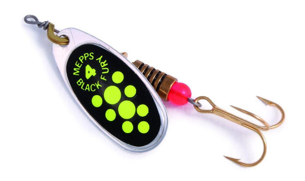 Black Fury Chartreuse Dot