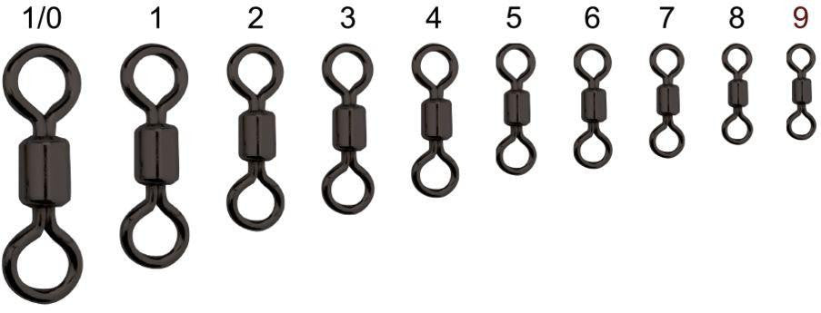 Brass Rolling Swivel - Nickel Black
